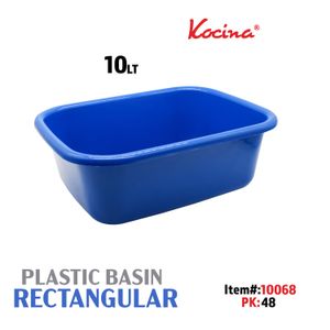 10 Ltr Plastuc Basin Rectangular
