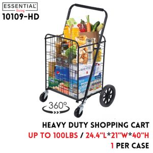 Heavy Duty Multi Purpose Shopping Cart, 40x21x24.4"
