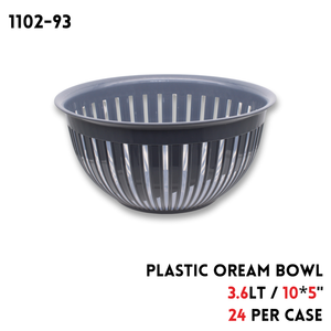 Oream Bowl -3 (3.6Lt),plastic,Antrachite and White color
