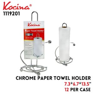 Chrome Paper Towel Holder, 15x34.3cm