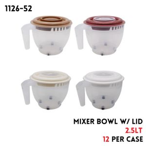 Mixer Bowl W. Lid 2.5litter