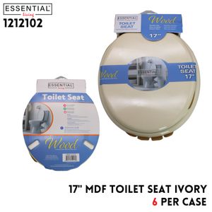 17" MDF Toilet Seat Ivory