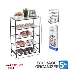 5-Tier Storage Organizer, 60x30x83cm