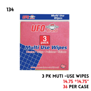 3 Pk Multi Use Wipes 14.75X 14.75"