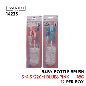 Bottle Brush, 5x4.5x22cm, Blue & Pink, PP,49g