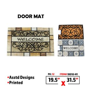 19.5 x 31.5" Printed Door Mat - Asstd #1
