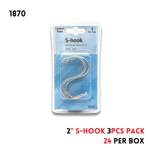 2" S-Hook 3Pcs Pack