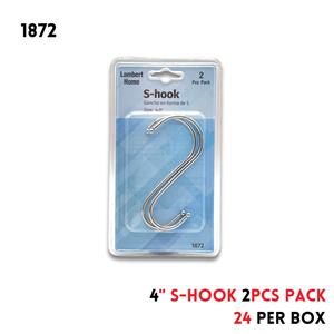 4" S-Hook 2Pcs Pack