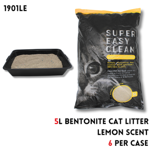 BENTONITE CAT LITTER LEMON SCENT yellow