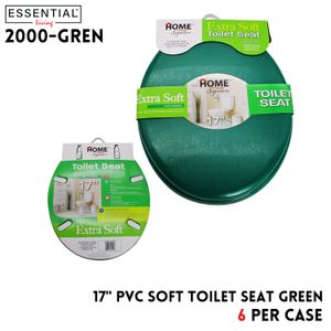 17" PVC Soft Toilet Seat Green