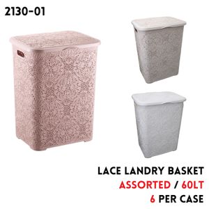 Lace Laundry Basket 60Lt