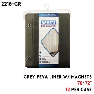 70 x 72" Grey Peva Liner w magnets 8g CP12