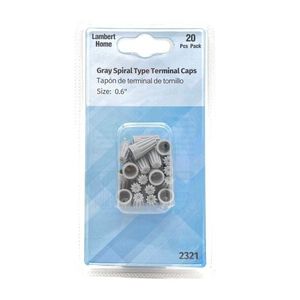 0.6" Spiral Type Terminal Cap 20Pcs Pack