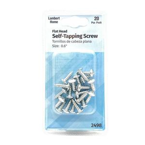 0.6" Flat Head Self-Tapping Screw 20Pcs Pack