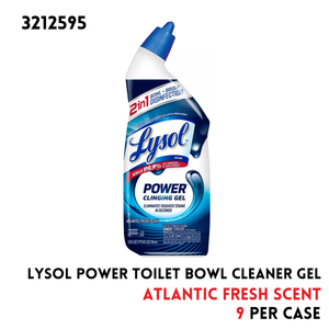Lysol Power Toilet Bowl Cleaner Gel.