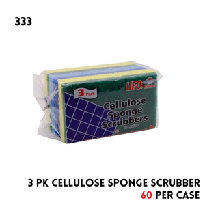 3 Pk Cellulose Sponge Scrubber
