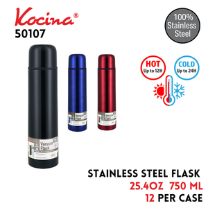 25.4oz Color Stainless Steel Flask (750ml)