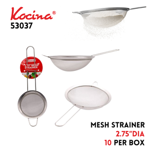 SS Mesh Strainer 2.75"-D w/Handle