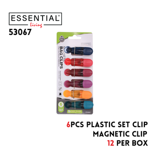 6pcs Plastic Magnetic Clip
