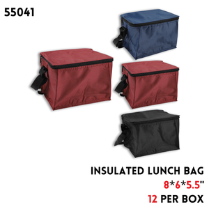 Insulated Lunch Bag Asst Colors 8x6x5.5"