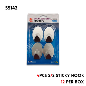 Sticky Hook 4pk. S/S