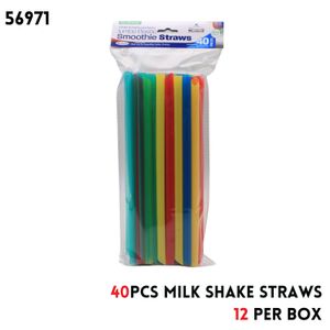 40pcs Milk Shake Straws