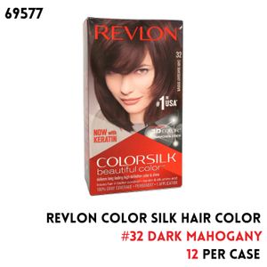 COLOR SILK HAIR COLOR 1 PK #32 DARK MAHOGANY BROWN