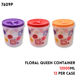 Plastic Floral Queen Container 12000 ml