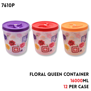 Plastic Floral Queen Container 16000 ml