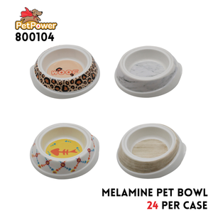 Melamine Pet Bowl, Dual Decal