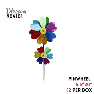 Pinwheel, D5.5"*H20", PET+Class Fiber