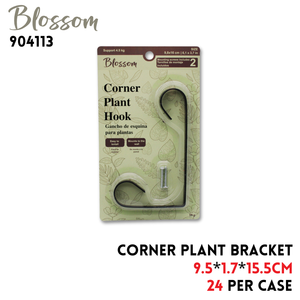 Corner Plant Bracket, 9.5x1.7x15.5cm, Iron