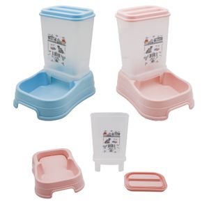 Pet Bowl w/ Dispenser, Plastic