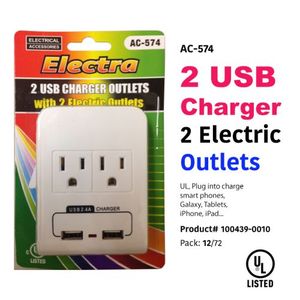 2 Usb Outlet, Ul