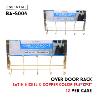Door Rack, Size: 50*30*8cm, Satin Nickel & Copper Color