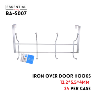 Over Door Hooks 12.2"x5.5"x4mm ,Iron