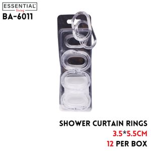 Shower curtain rings, clear, 3.5cm*5.5cm