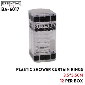 12pcs Plastic Shower Curtian Hooks