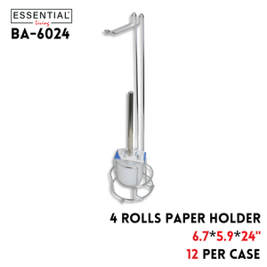 4 Rolls Paper Roll Holder 6.7"x5.9"x24"