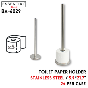 S/S Toilet Paper Holder, height 21"
