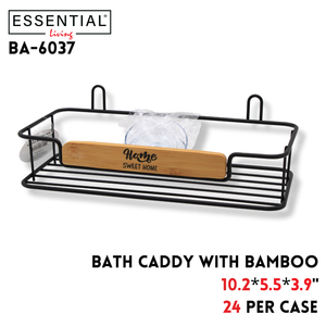Bath Caddy With Bamboo 10.2*5.5*3.9Inch