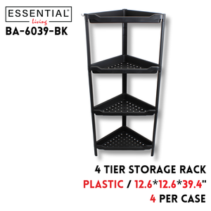 4 Tier Storage Rack, 12.6*12.6*39.4Inch