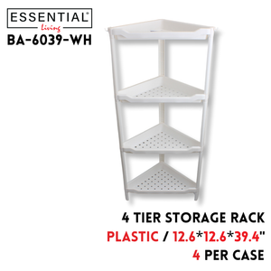 4 Tier Storage Rack, 12.6*12.6*39.4Inch
