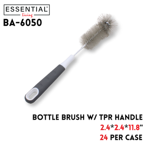 Bottle Brush With Tpr Handle 2.4*2.4*11.8" Inch