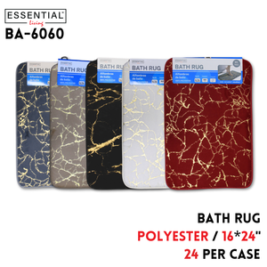 Bath Rug, Polyester,16"X24", 6 colors