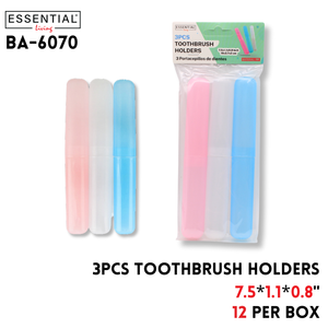 3pcs Tooth Brush Holders 7.5*1.1*0.8"