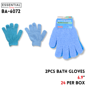 Bath Bloves 2Pcs,6.9",17.5Cm