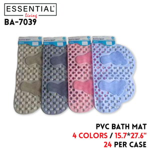 Bath Mat, 15.7"x27.6", 3 Colors, PVC