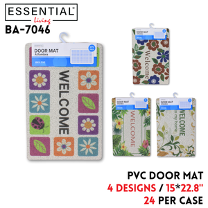 Door Mat, 15"x22.8", 4 Colors, PVC