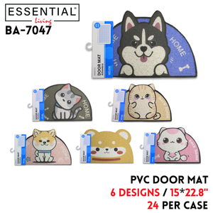 Door Mat, 15"x22.8", 6 Colors, PVC